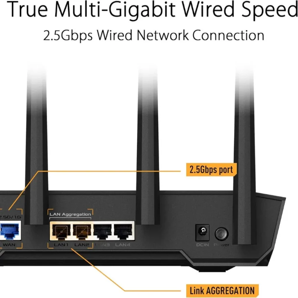 Router ASUS TUF Gaming AX4200 com quatro antenas externas e porta WAN 2.5G - Item5