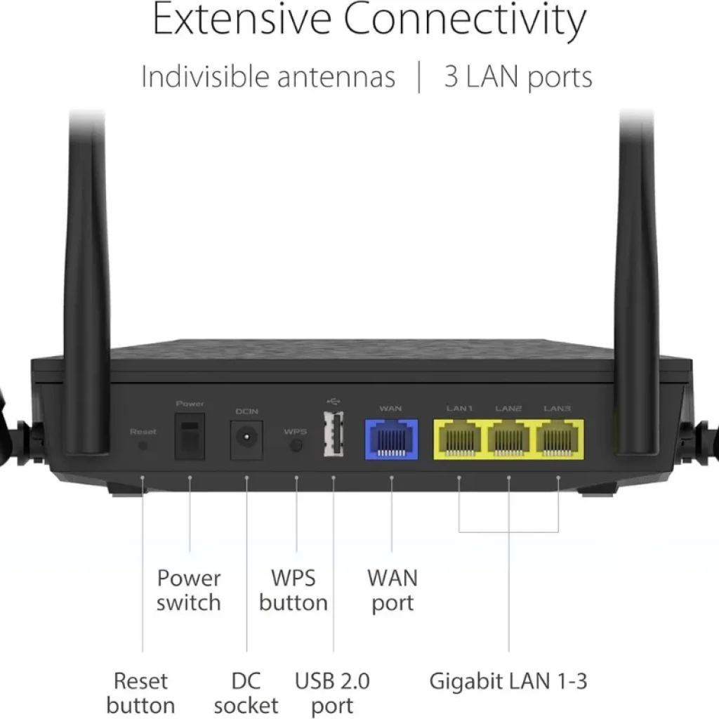 Router ASUS RT-AX53U negro con 4 antenas externas - Ítem3