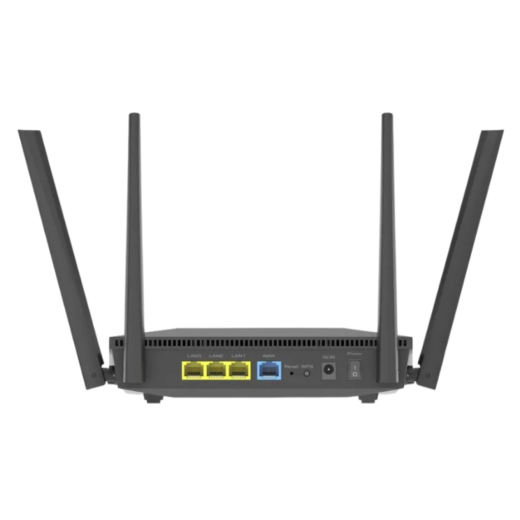 Routeur ASUS RT-AX52 AX1800 WiFi 6 double bande, design noir avec quatre antennes externes, voyants LED d'état à l'avant et compatibilité AiMesh - Ítem2