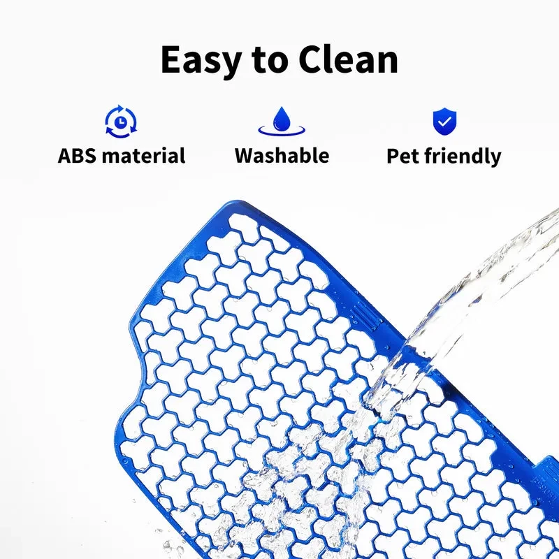 Vue du tamis à déchets PETKIT Standard Litter Sifter 99031 avec tamis pour grosses particules, couleur bleu - Ítem3