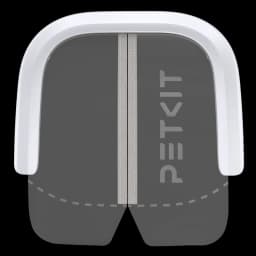Vista frontal de la PETKIT Cortina magnética antipolvo 2.0, con logo de la marca y color blanco