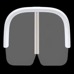 Vista frontal de la PETKIT Cortina magnética antipolvo 3.0, con logo de la marca y color blanco