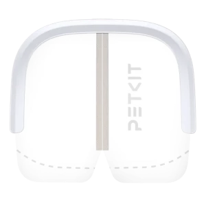 Vue de face du rideau magnétique anti-poussière PETKIT 3.0, avec logo de la marque et couleur blanche