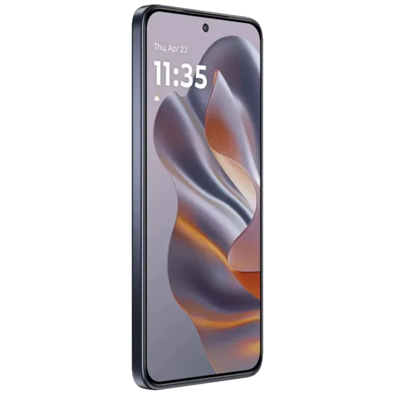 Motorola Edge 60 Neo 5G gris avec écran bord à bord perforé, triple module photo arrière proéminent, logo M discret, design fin et élégant 256 Go 8 Go - Ítem3