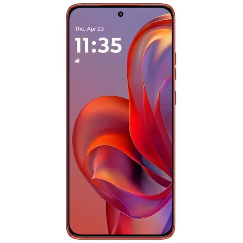 Motorola Edge 60 Neo 5G gris avec écran bord à bord perforé, triple module photo arrière proéminent, logo M discret, design fin et élégant 256 Go 8 Go - Ítem1