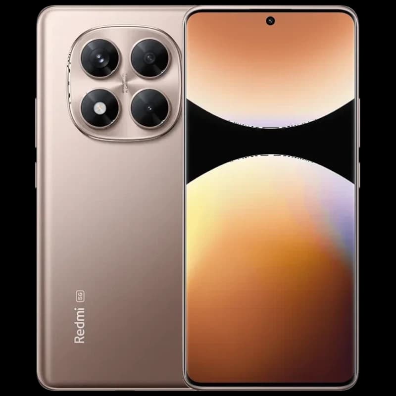 Xiaomi Redmi Note 14 Pro 5G or avec grand écran 1,5K bord à bord, poinçon central et module photo carré avec 4 capteurs dont 200 Mpx, finition mate