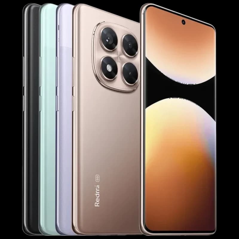 Xiaomi Redmi Note 14 Pro 5G Or avec écran 1,5K bord à bord, module photo arrière 4 capteurs proéminents, dos mat élégant, tranche fine et soignée