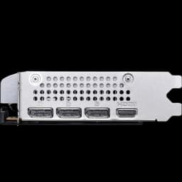 MSI GeForce RTX 5060 VENTUS 2X OC com painel traseiro prateado, 3 portas DisplayPort e 1 HDMI, grelha ventilada para melhor dissipação de calor