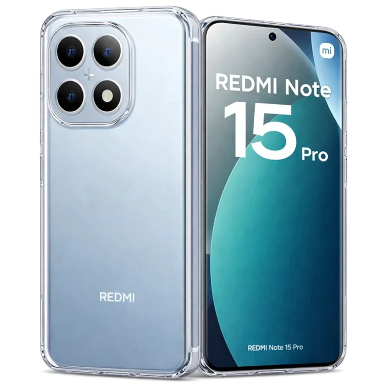 Coque transparente antichoc pour Xiaomi Redmi Note 15 Pro 4G avec bords renforcés, dos acrylique anti-jaunissement, protection caméra surélevée et ajustement précis - Ítem