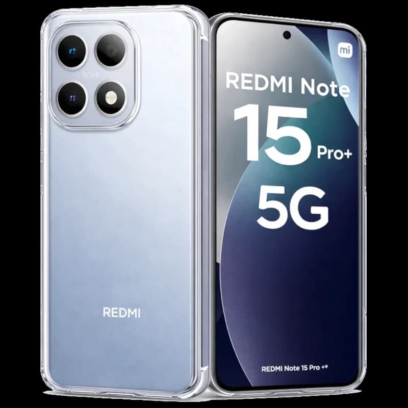 Coque transparente antichoc pour Xiaomi Redmi Note 15 Pro Plus  avec bords renforcés, dos acrylique anti-jaunissement, protection caméra surélevée et ajustement précis