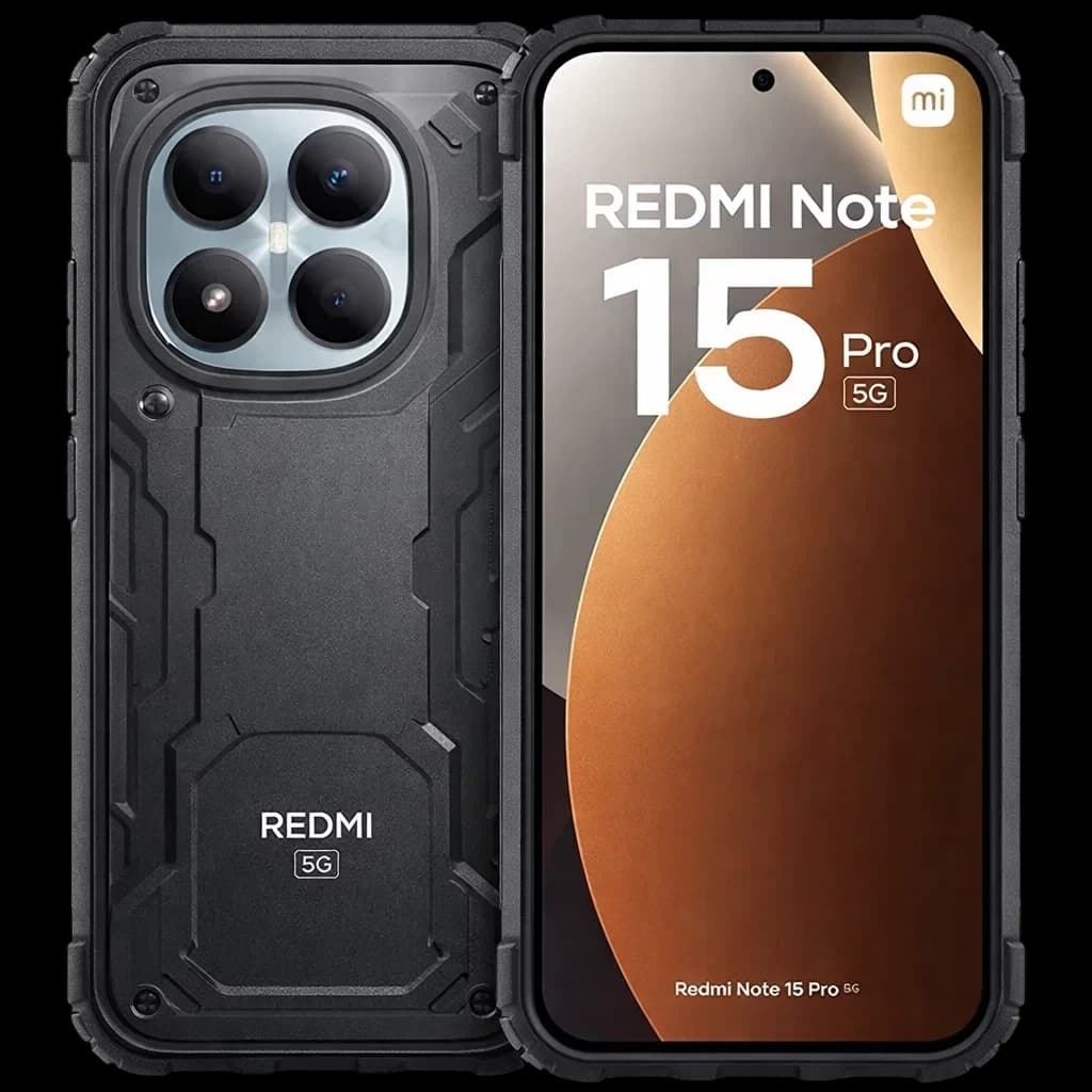 Funda de silicona para Xiaomi Redmi Note 15 Pro 5G transparente con bordes reforzados, esquinas antiimpacto, recortes precisos y protección de cámara elevada