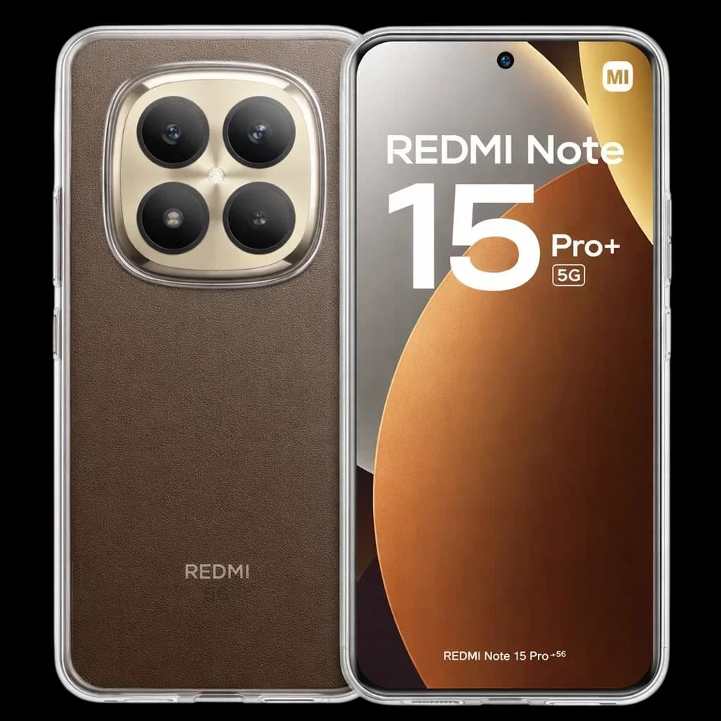 Coque en silicone renforcé Xiaomi Redmi Note 15 Pro Plus transparente, bords antichoc, protection caméra surélevée, accès précis aux ports et boutons