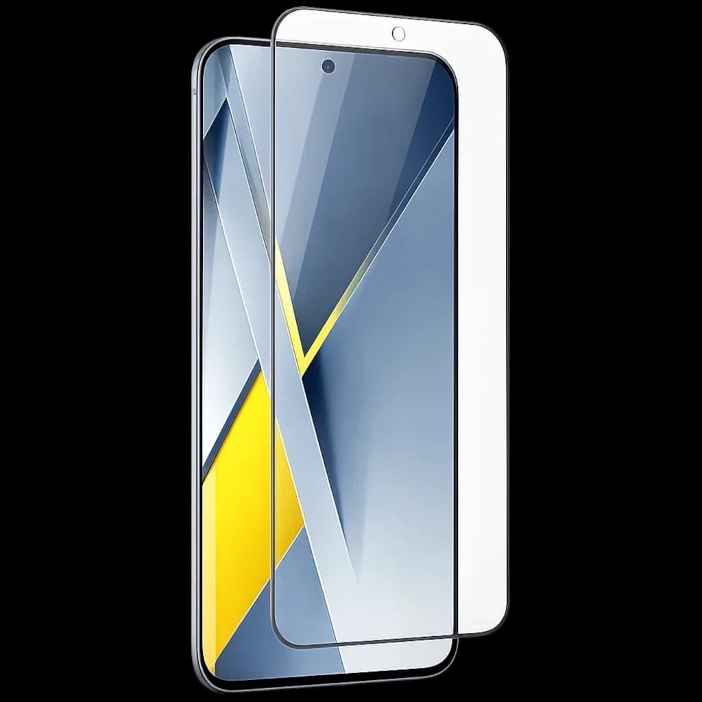 Protecteur en verre trempé Poco F8 Pro Full Screen 3D avec bords courbés, découpe précise pour caméra, couverture intégrale et transparence HD