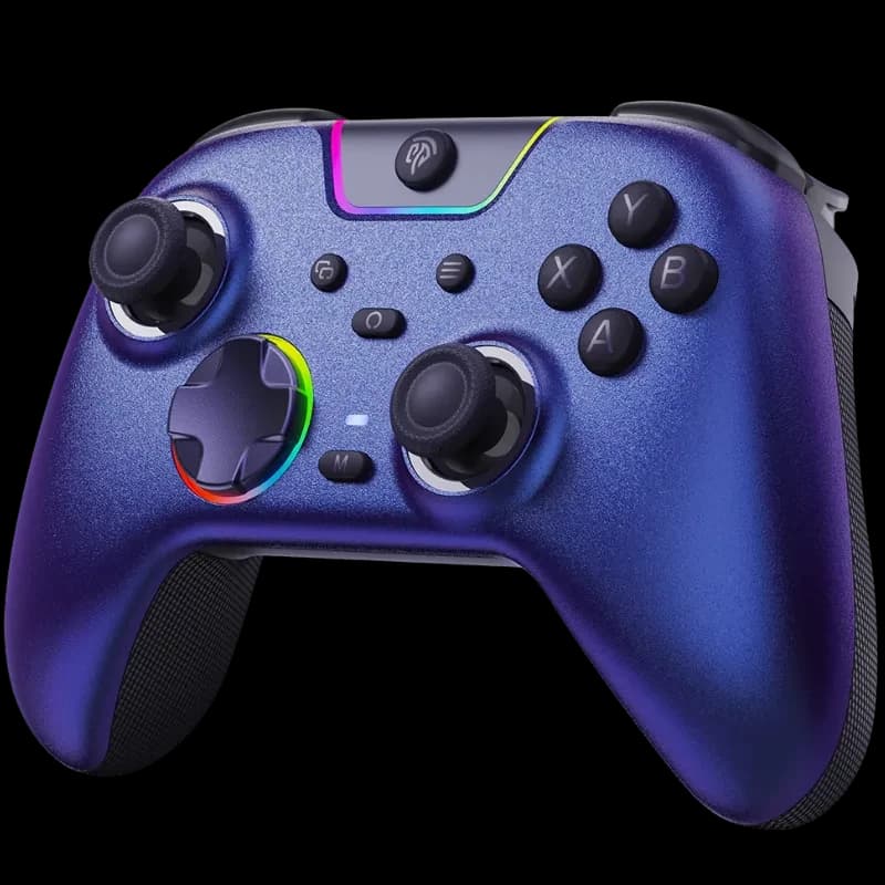 EasySMX X05 Pro PC Gamepad Violet - Manette multi-plateforme avec triple connexion 2,4 GHz/Bluetooth/USB-C