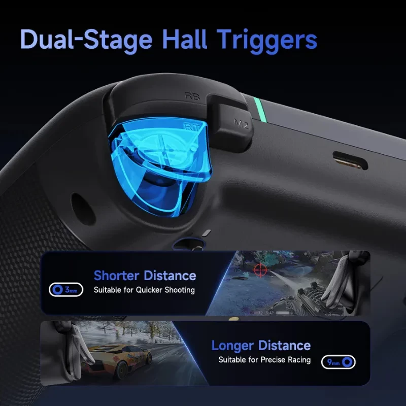 EasySMX X05 Pro PC Gamepad Púrpura - Mando multiplataforma con triple conexión 2.4 GHz/Bluetooth/USB-C - Ítem4