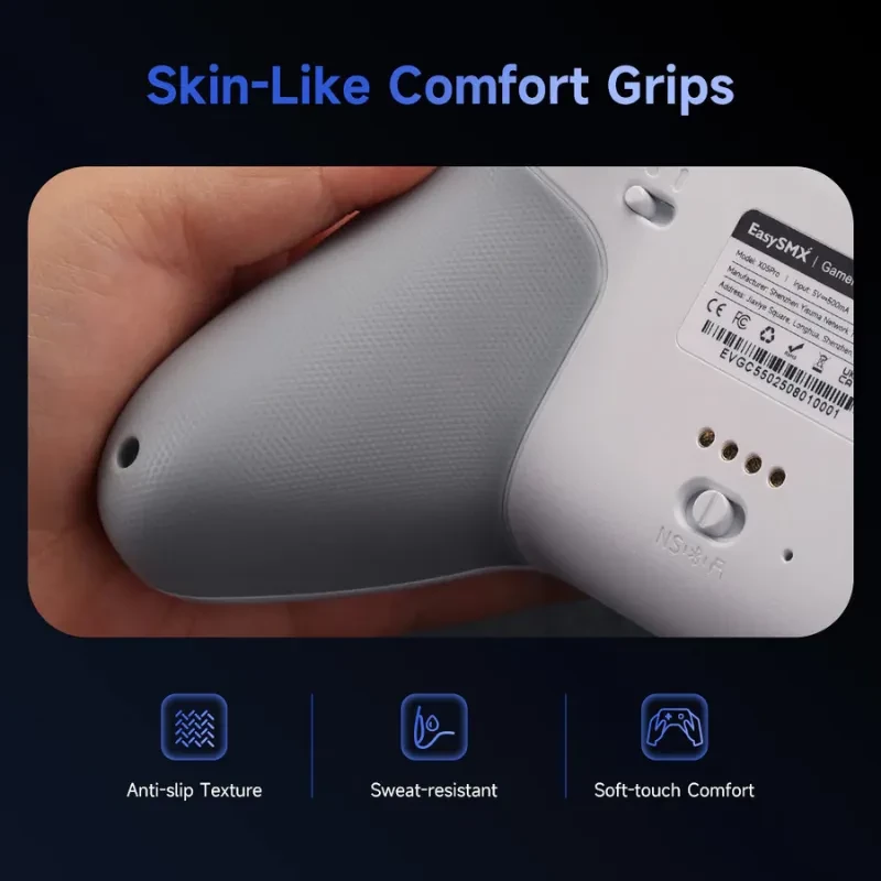 EasySMX X05 Pro PC Gamepad Púrpura - Mando multiplataforma con triple conexión 2.4 GHz/Bluetooth/USB-C - Ítem5