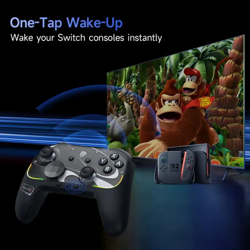 EasySMX S10 Switch Gamepad Negro - Mando Inalámbrico para Nintendo Switch 2 con Vibración HD - Ítem2