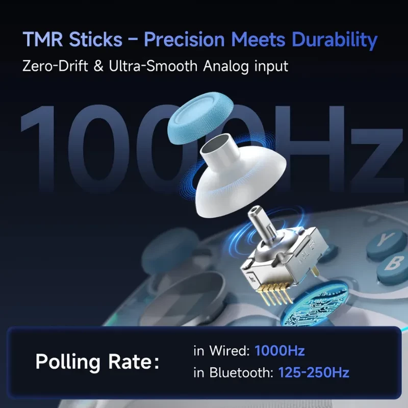 EasySMX S10 Switch Gamepad Negro - Mando Inalámbrico para Nintendo Switch 2 con Vibración HD - Ítem4