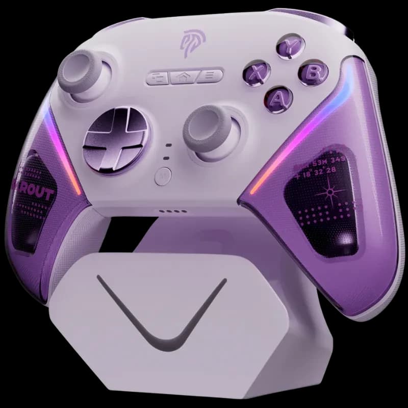 EasySMX D10 PC Violet - Manette multi-plateforme avec base de recharge intelligente