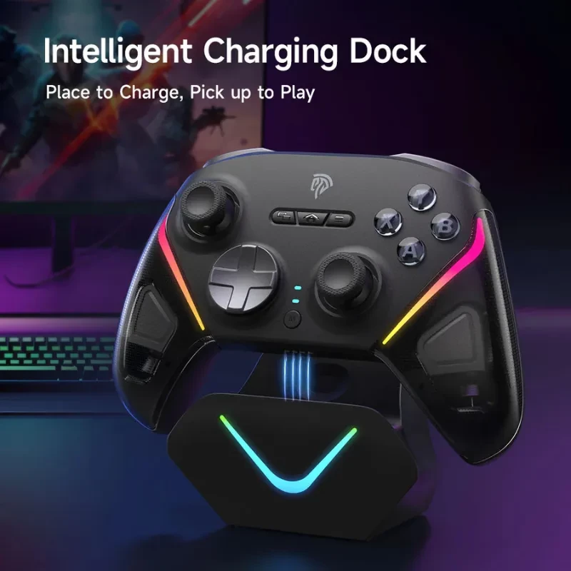 EasySMX D10 PC Violet - Manette multi-plateforme avec base de recharge intelligente - Ítem5