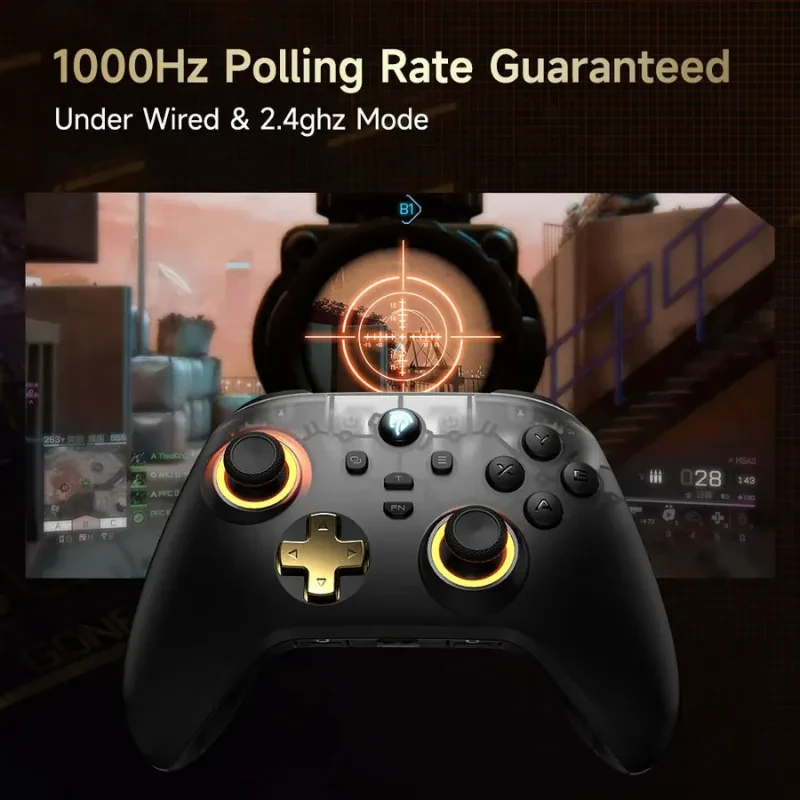 EasySMX D05 PC Noir - Manette multi-plateforme avec socle de recharge, joysticks à effet Hall et gâchettes - Ítem10