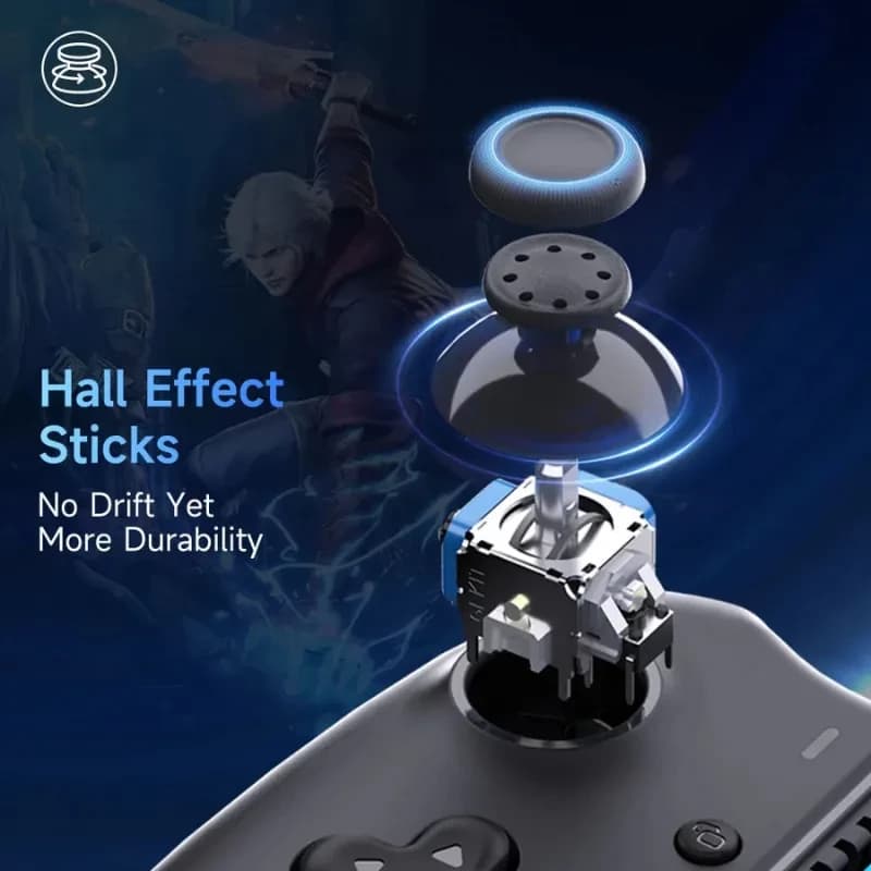 EasySMX M15 - Comando Bluetooth com sticks Hall Effect sem drift, maior durabilidade, design ergonômico e compatibilidade multiplataforma