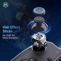 EasySMX M15 - Comando Bluetooth com sticks Hall Effect sem drift, maior durabilidade, design ergonômico e compatibilidade multiplataforma