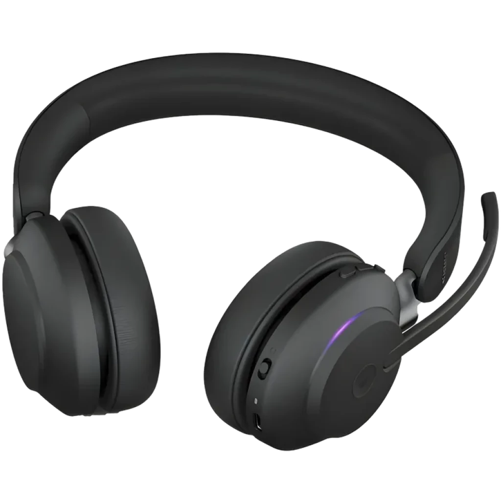 Jabra Evolve2 65 Stereo MS + Base de Carga + Link 380 USB-A - Auriculares Inalámbricos Profesionales - Ítem2