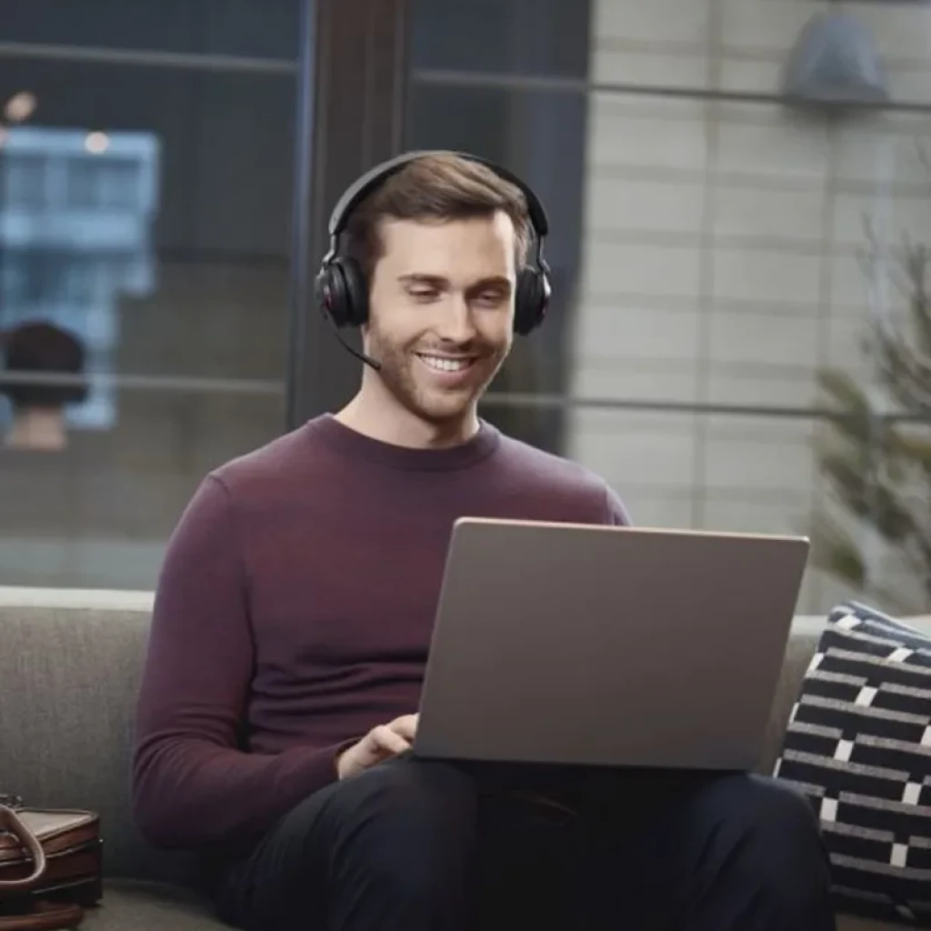 Jabra Evolve2 65 Stereo MS + Base de Carga + Link 380 USB-A - Auriculares Inalámbricos Profesionales - Ítem4