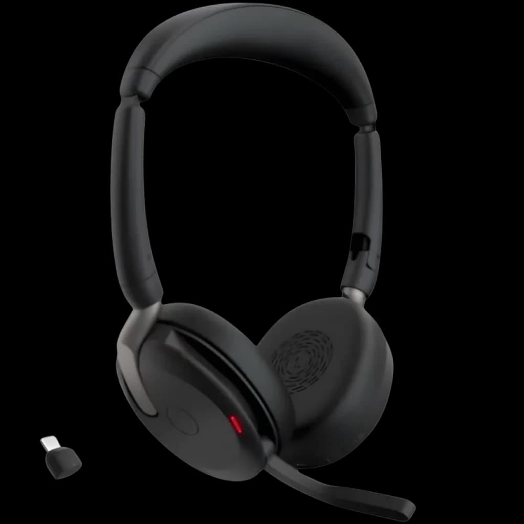 Jabra Evolve2 65 Flex Link380c UC Stereo - Auriculares de diadema ANC híbrido