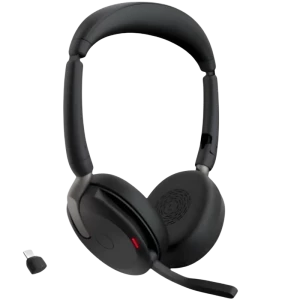 Jabra Evolve2 65 Flex Link380c UC Stereo - Auriculares de diadema ANC híbrido
