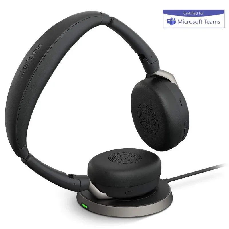 Jabra Evolve2 65 Flex MS Stereo USB-C - Auriculares inalámbricos de Diadema con Base de Carga - Ítem1