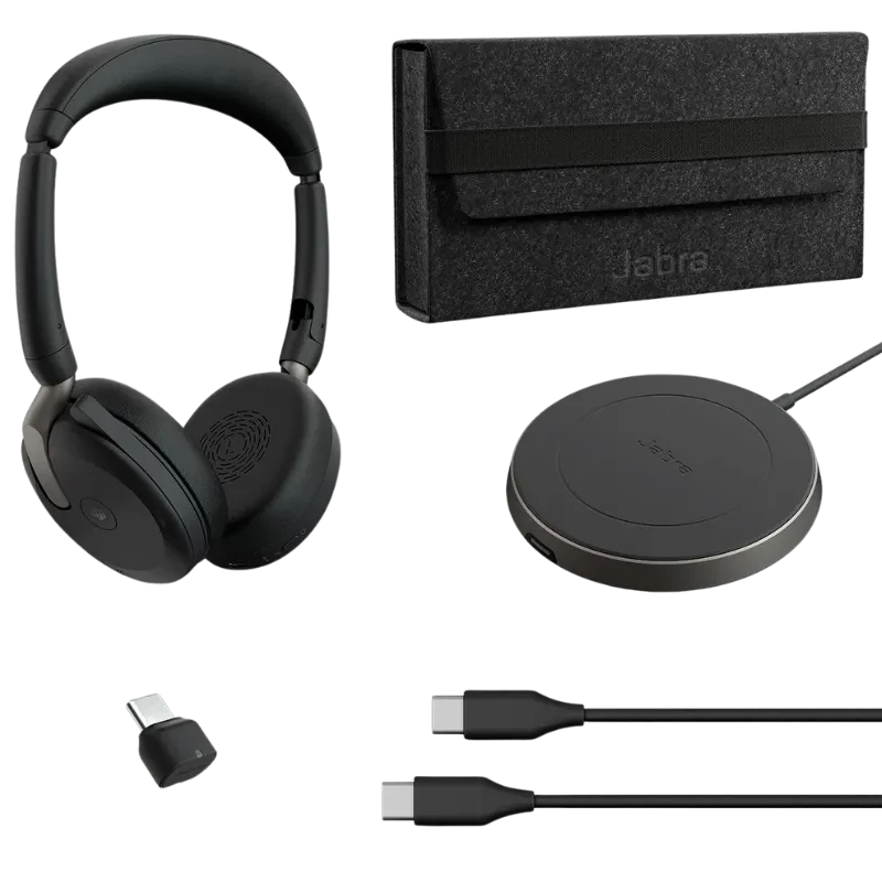 Jabra Evolve2 65 Flex MS Stereo USB-C - Auriculares inalámbricos de Diadema con Base de Carga - Ítem5