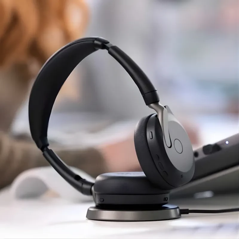 Jabra Evolve2 65 Flex MS Stereo USB-C - Auriculares inalámbricos de Diadema con Base de Carga - Ítem6