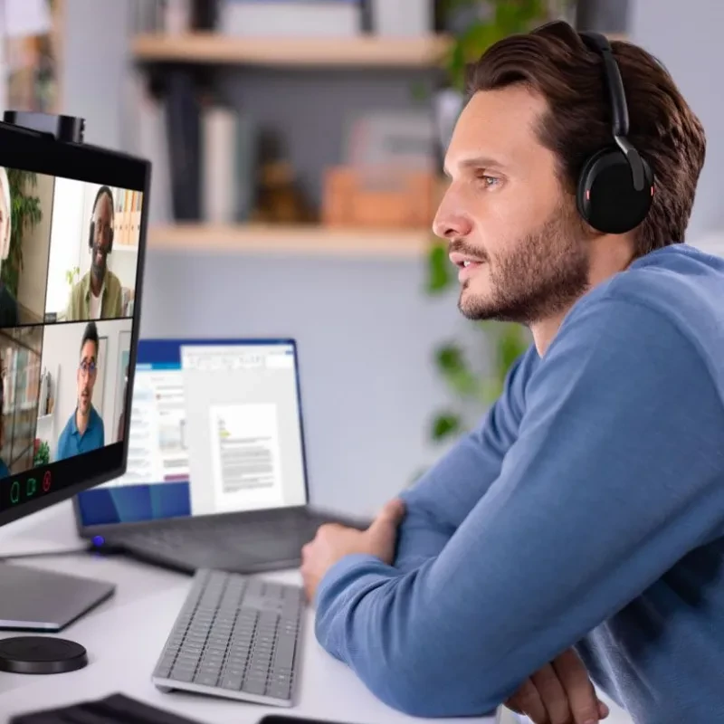 Jabra Evolve2 65 Flex MS Stereo USB-C - Auriculares inalámbricos de Diadema con Base de Carga - Ítem7