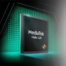 Chip MediaTek Helio G81 para Blackview Fort 100 en negro, diseño robusto tipo mecha, enfoque en rendimiento eficiente y resistencia de grado militar