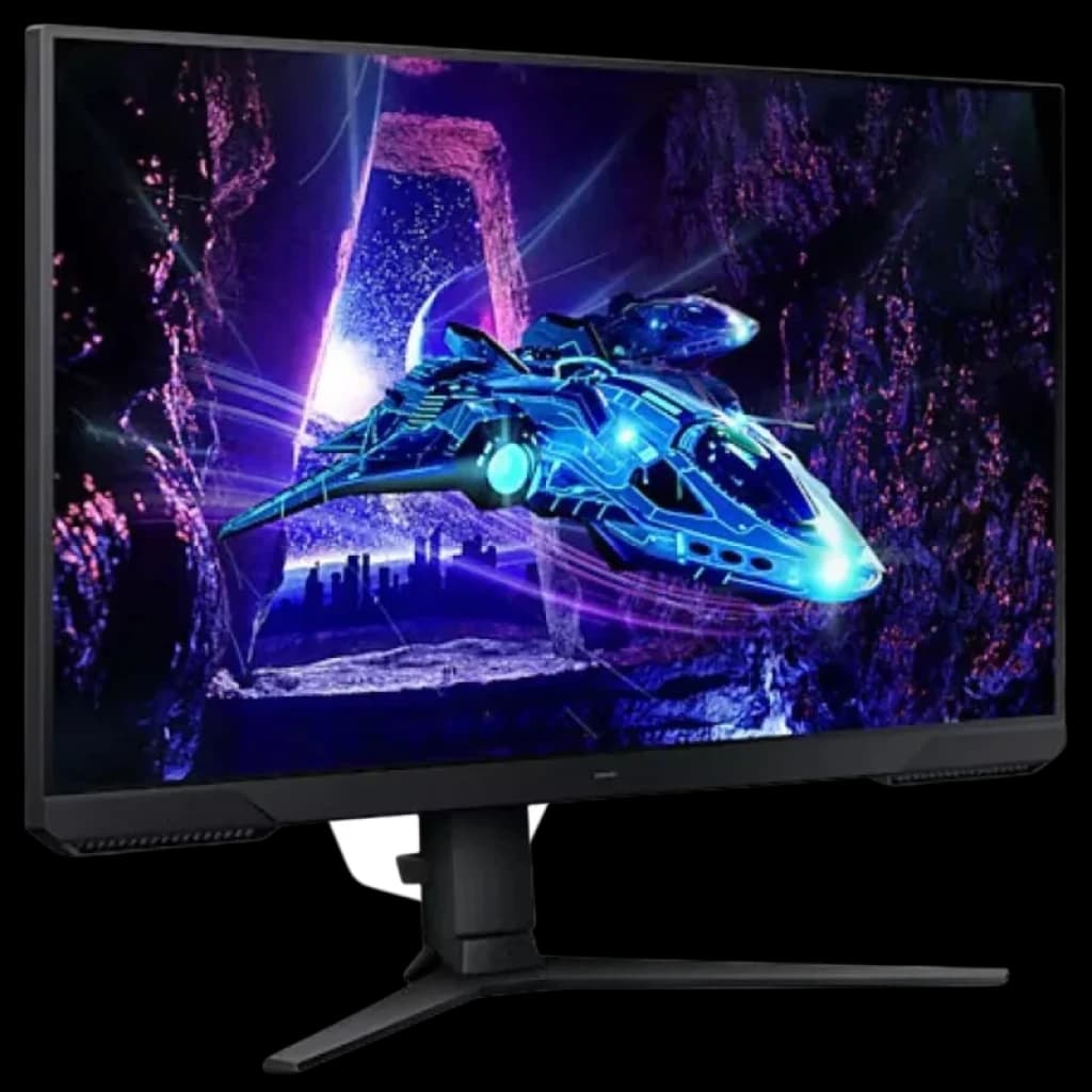 Monitor Samsung Odyssey G3 G30D 27 pulgadas, panel plano con biseles delgados, soporte ajustable y diseño gaming; imagen vibrante ideal para 180 Hz y 1 ms