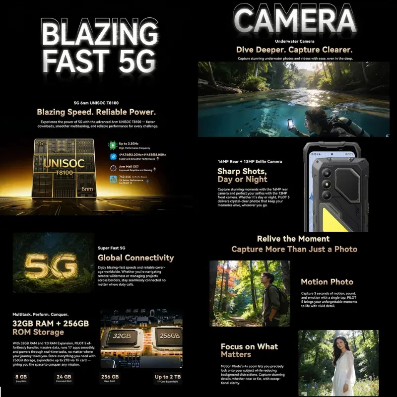 Oscal Pilot 5 5G 8GB/256GB Negro - Ítem6