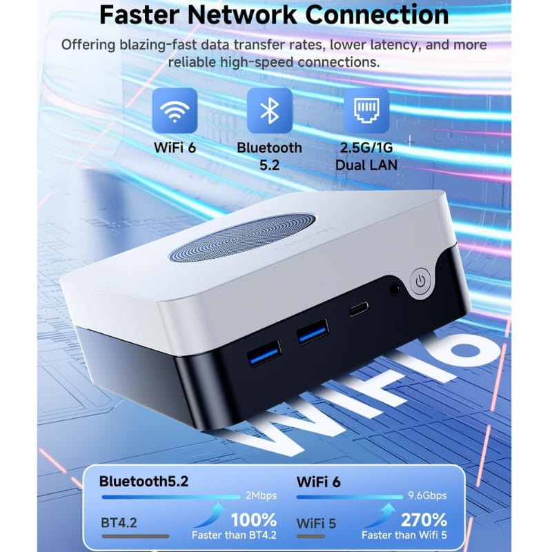 Chuwi LarkBox X Intel N150/16GB/512GB SSD/W11 Branco - Mini PC - Item5