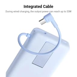 Xiaomi Magnetic Power Bank 10000 33W Gris con soporte integrado y cable USB-C incorporado; carga por cable hasta 33W, diseño compacto y magnético