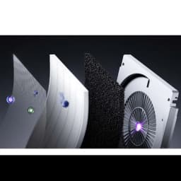 Filtre pour purificateur d'air Mijia Smart Air Purifier Max à plusieurs couches : maille fine, HEPA plissé, charbon actif et module UV avec ventilateur