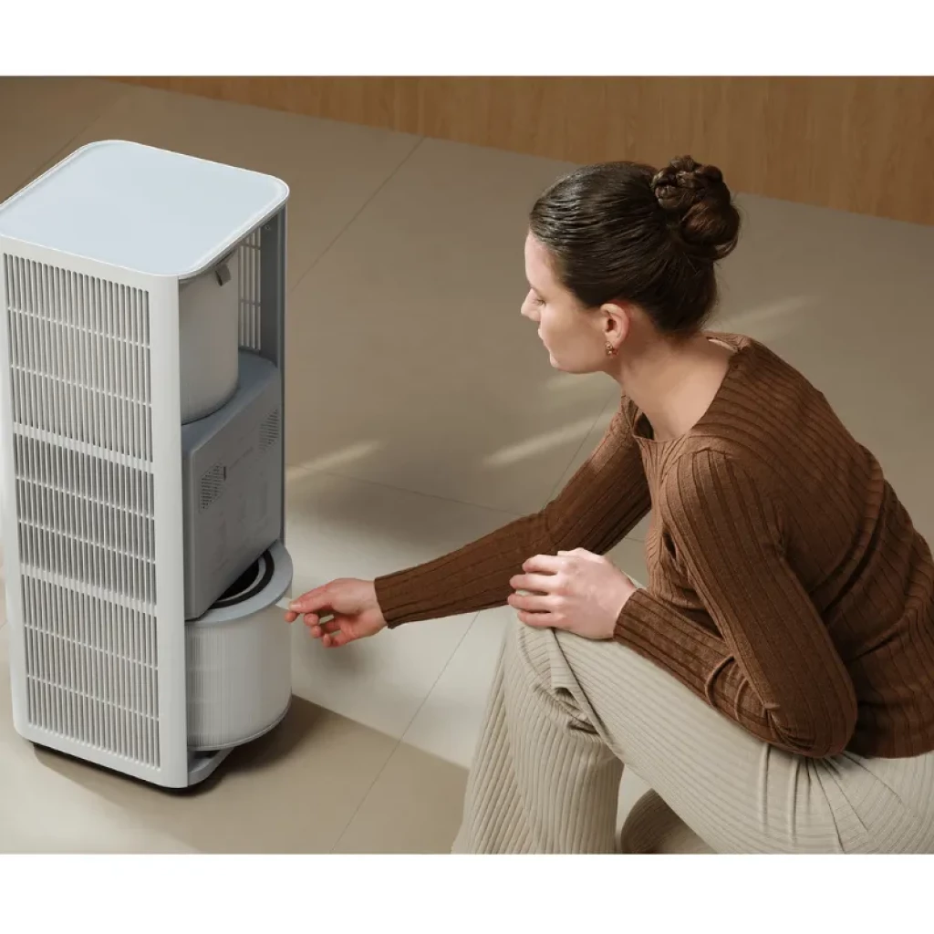 Filtro para Purificador de Aire Mijia Smart Air Purifier Max cilíndrico, malla blanca 360°, núcleo negro - Ítem3