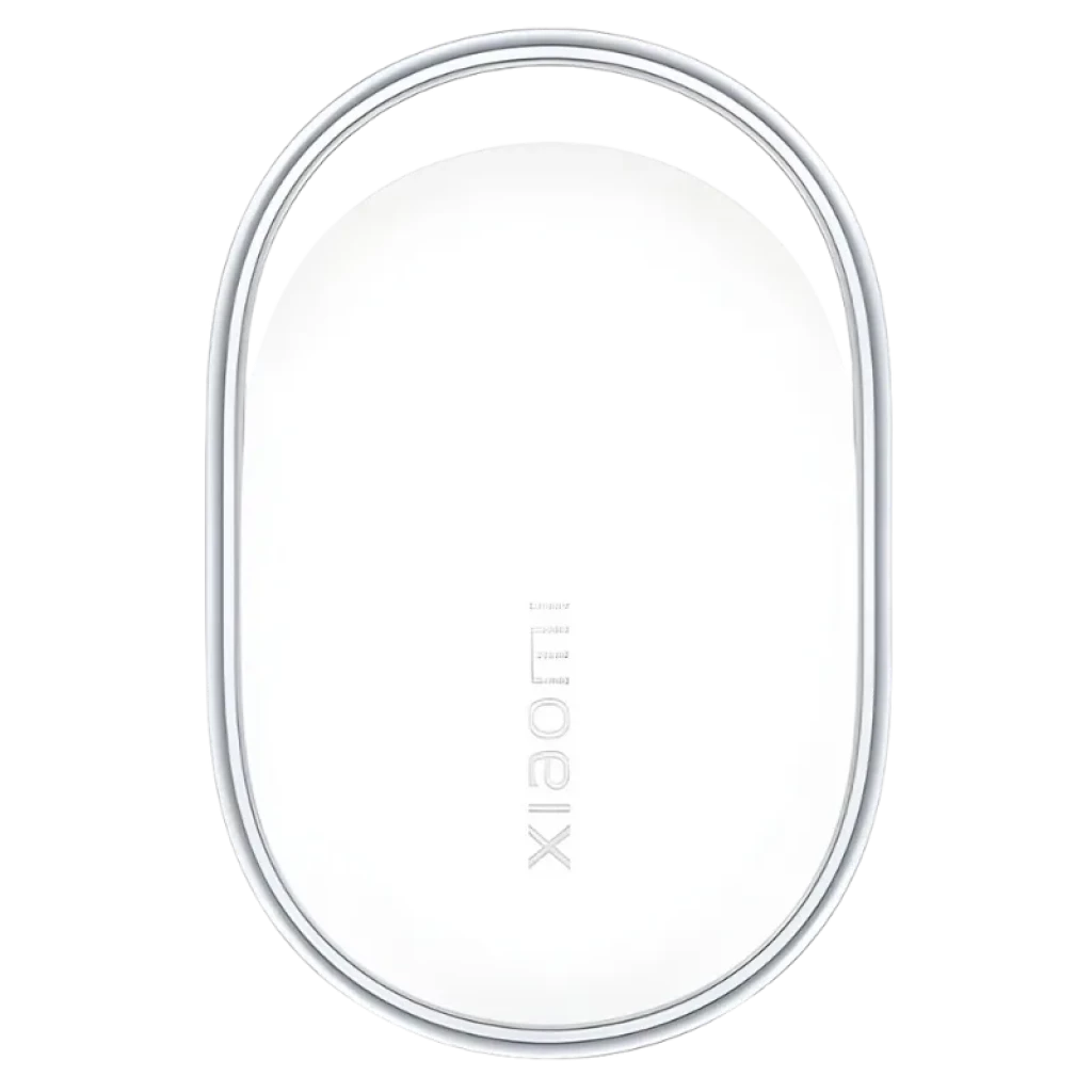 Xiaomi Tag ovalada blanca con borde metálico brillante; diseño minimalista, compacto y resistente IP67 - Ítem
