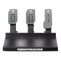 Thrustmaster RACE PEDALS III LC con 3 pedales ajustables en metal, acabado tipo fibra de carbono, base robusta antideslizante y diseño modular para