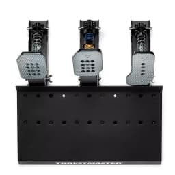 Thrustmaster RACE PEDALS III LC con 3 pedales metálicos modulables, muelles visibles y base perforada robusta para montaje y ajuste preciso