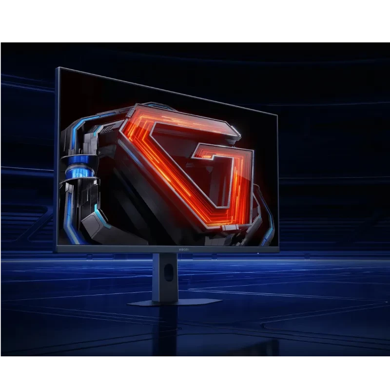 Monitor Xiaomi 2K Gaming G27Qi 2026 con pantalla 27 pulgadas 2K, biseles ultrafinos, soporte central robusto y diseño gamer con iluminación azul y rojo en - Ítem4