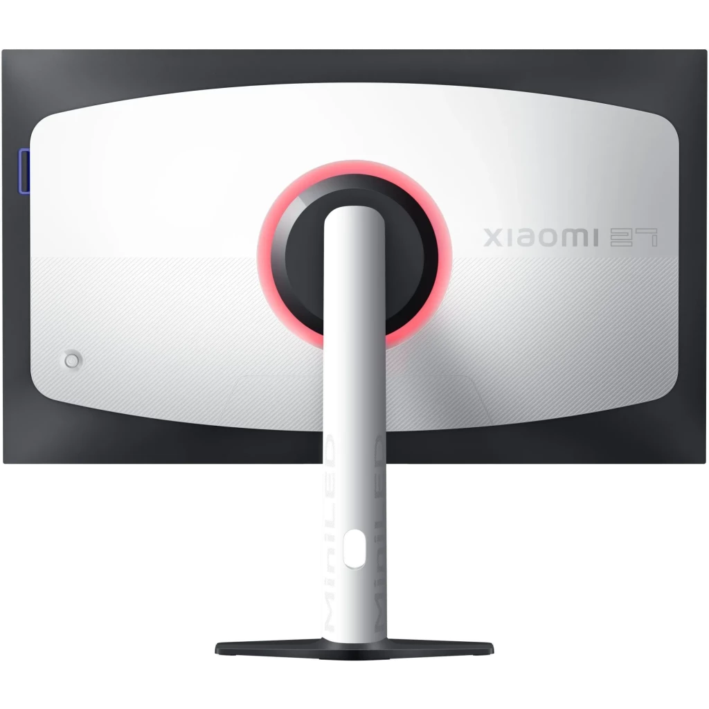 Monitor Xiaomi Gaming G Pro 27Qi 27 pol com tela sem bordas, base ajustável, Mini LED, QHD e 180 Hz exibindo nave espacial em cores vibrantes - Item1