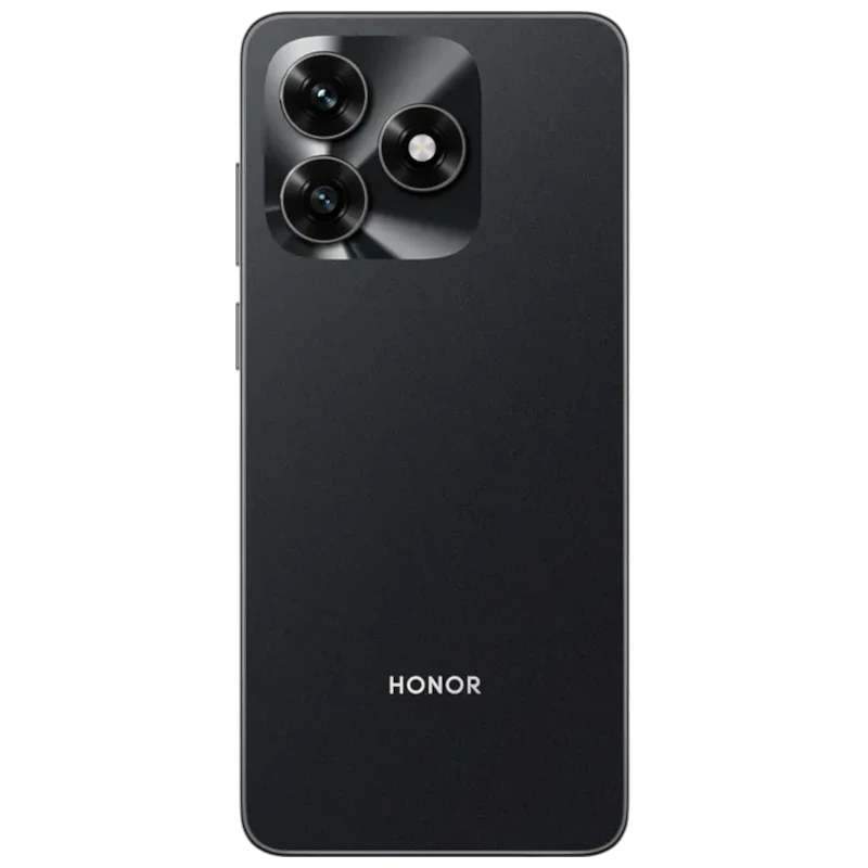 Honor X5c Plus negro con pantalla 6.78 pulgadas, notch en forma de gota, marcos delgados, triple cámara trasera en módulo cuadrado y logo HONOR frontal - Ítem2