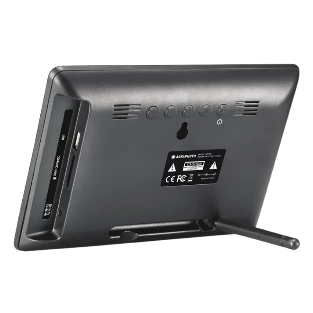 AgfaPhoto Realiview APF700, marco digital con pantalla LED de 7 pulgadas, marco negro con soporte trasero - Ítem2