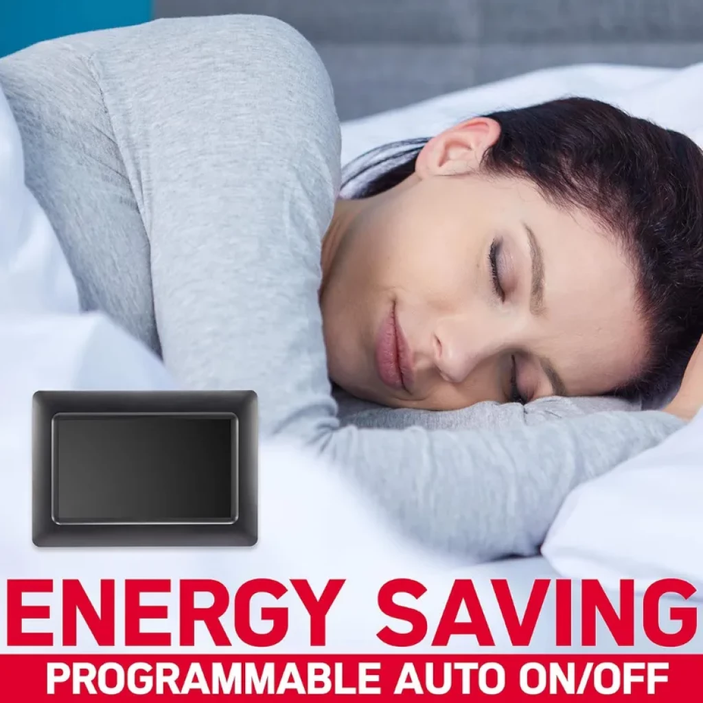 AgfaPhoto Realiview APF700, marco digital con pantalla LED de 7 pulgadas, marco negro con soporte trasero - Ítem6